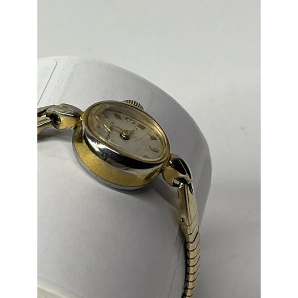 Vintage Caravelle Ladies Manual Wind Watch Working Gold Tone Made In Hong Kong - Picture 4 of 13